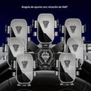 1 soporte universal para montaje de coche, material ABS, rotación de 360°, antivibración, textura de fibra de carbono, soporte de navegación multifuncional