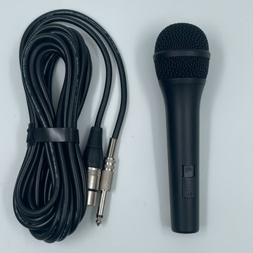Micrófono Dinámico Unidireccional con Cable para Karaoke - Micrófono de Conexión Directa para Máquina de Karaoke, Amplificador y Altavoz - Para Cantar, Hablar en Público y Fiestas