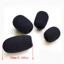 3/6 piezas de protector de micrófono de lluvia chic con tapones auriculares, manguito de viento de espuma y boquilla de esponja - Negro, reducción de ruido y agarre cómodo para accesorios de micrófono de teléfono, accesorios de micrófono, agarre cómodo,