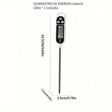 Termómetro digital para alimentos de 1 pieza para cocinar carne y barbacoa con precisión, termómetro para alimentos, termómetro instantáneo para carne, termómetro digital de cocina, termómetro para hornear, termómetro digital para cocinar