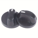 1 Par de Perillas de Encendido para Estufa de Gas - Reemplazo de Plástico de 8mm para Cocinas, Acabado Mate Negro, Perillas de Control de Quemador Duraderas y Fáciles de Instalar, Accesorios para Estufa de Gas | Perillas Modernas | Plástico Duradero