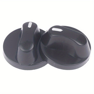 1 Par de Perillas de Encendido para Estufa de Gas - Reemplazo de Plástico de 8mm para Cocinas, Acabado Mate Negro, Perillas de Control de Quemador Duraderas y Fáciles de Instalar, Accesorios para Estufa de Gas | Perillas Modernas | Plástico Duradero
