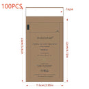100 bolsas de almacenamiento autoadhesivas de papel kraft - bolsa higiénica autosellante resistente al calor, ideal para cosméticos, herramientas de uñas y mascarillas | Alta calidad, sin necesidad de electricidad, diseño práctico para artículos personal