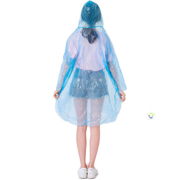 Impermeable Capa x3 Desechable Para Lluvia + Estuche Portátil Llavero ECO-Amigable CENC-038