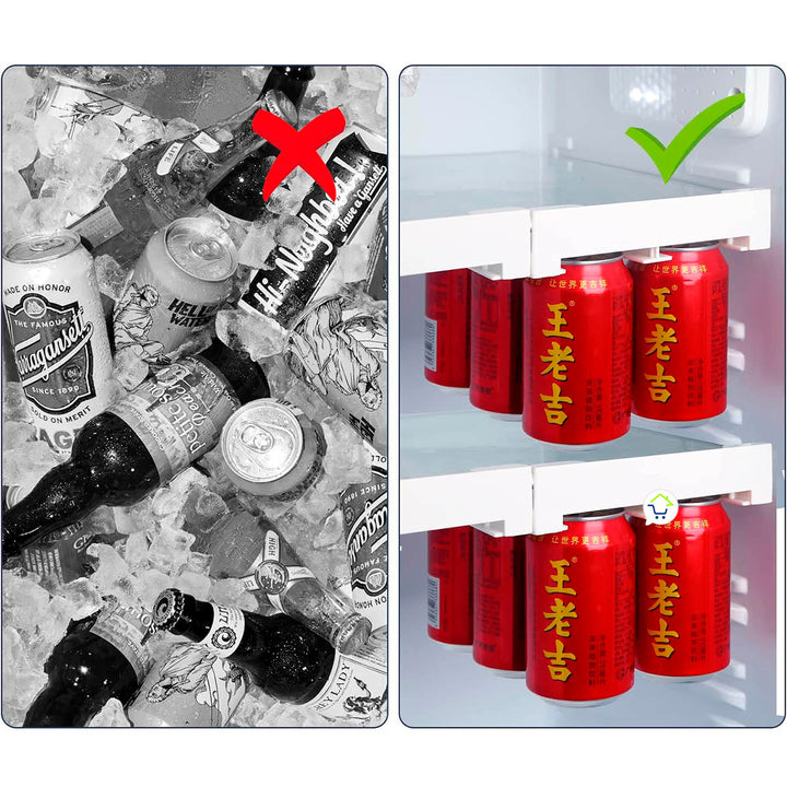 Organizador De Bebidas En Lata Para Nevera Ahorra Espacio Refrigerador CENC-042