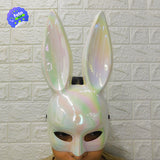 Máscara De Conejo Tornasol Sexy Media Cara Halloween Accesorio Disfraz 2909-108