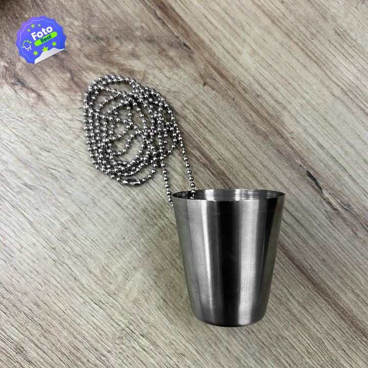 Collar Copa x2 Tequilera Shot Acero Inoxidable Fiesta 23 ml CSHT1