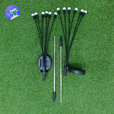 Luces de Hadas Luciérnagas x2 LED Jardín Panel Solar 6 Luces Impermeables C2003