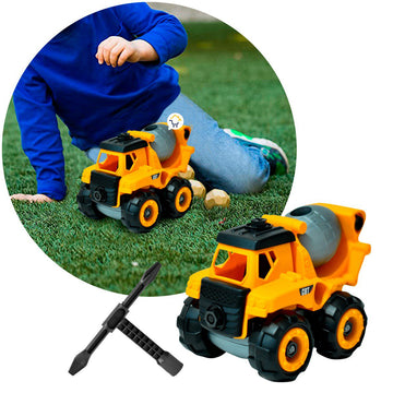 Volqueta Mezcladora Construcción Juguete Desarmable Niños PF116
