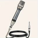 Micrófono Vocal Dinámico Profesional - Cardióide Unidireccional, Portátil con Encendido/Apagado para Interruptor & Cable XLR de 177in a 1/4'' - Azul Marino