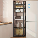 Carrito organizador rodante de 6 niveles con ruedas - Estructura metálica resistente, organizador multiusos sin madera para cocina, baño o sala, estante móvil que ahorra espacio, fácil de armar, versátil | Diseño de estante abierto | Construcción robusta