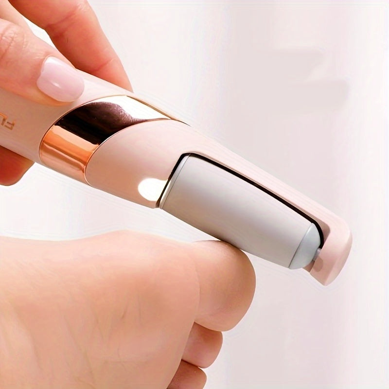 Eliminador de Piel Eléctrico para Pies con USB - Lima Profesional para Pedicura sin Olores, Diseño Portátil Inalámbrico (Beige/Acento Dorado Rosa) - Ideal para Hogar, Salón y Viajes - Regalo Perfecto para Mujeres, Cuidado Elegante de los Pies, Exfoliador