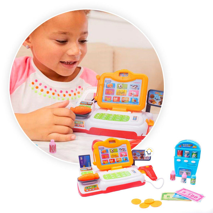 Set Caja Registradora Juguete Sonidos Accesorios Infantil 77710