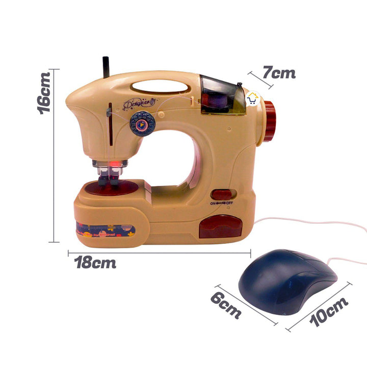 Máquina de Coser Eléctrica Luz Juguete Infantil 6706A