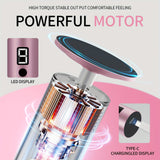 Lijadora y eliminador de pies eléctricos profesionales - 9 velocidades ajustables con pantalla digital, batería de litio recargable, diseño ergonómico para pies muertos beige, grietas de talones secos - Uso doméstico y profesional, eliminador de pies, he