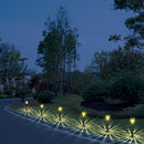 10pcs Luces Solares Exteriores LED para Caminos con Patrón de Cascada Elíptica, Superficie Pulida ABS, Encendido/Apagado Automático - Luces Duraderas para Jardín, Césped, Patio y Senderos - Iluminación Solar para Paisajes, Luces Solares para Exteriores