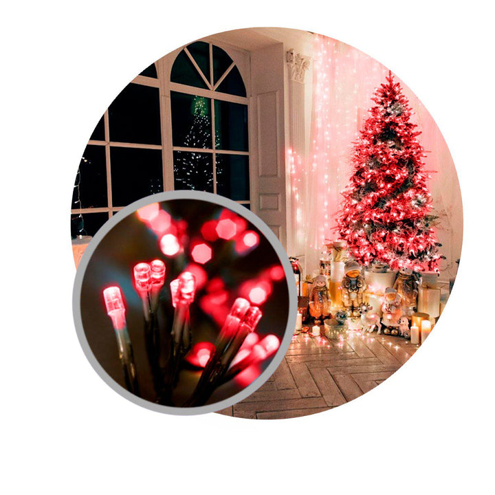 Extensión Luz LED Lineal 100 Luces 6 M. Navidad Rojo 1425