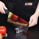 Afilador de Cuchillos de Acero Inoxidable Portátil, Piedra de Afilar de Mano para Cocina, Afilador de Cuchillos Multiusos