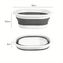 1 pieza, lavabo portátil plegable, lavabo de plástico grueso duradero para manos y pies, diseño de almacenamiento expansible, no necesita electricidad, ideal para el hogar, dormitorio, uso al aire libre, artículos esenciales del hogar, lavabo de lavadora