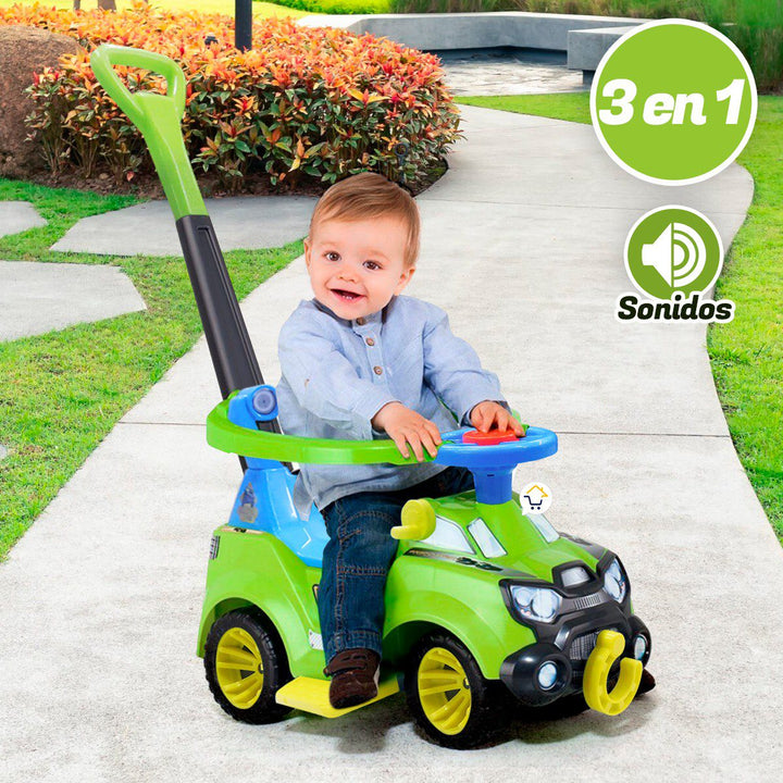Vehículo Montable 3 En 1 Carro Paseador Juguete Infantil PF955