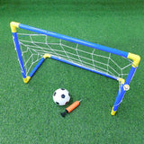 Cancha Fútbol Niños Armable Mini Arco Balón Inflador DQ12