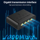 Extensor de Red Ethernet, soporta hasta 1Gbps, expande un cable a cuatro puertos, plug-and-play, amplia compatibilidad, alta potencia, enfriamiento eficiente, rendimiento estable, operación rápida y segura, compacto y portátil. Ideal para uso en hogar u