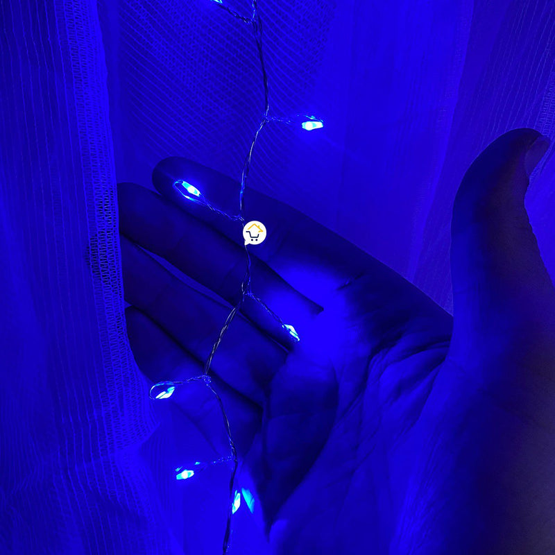 Cortina Micro Led Ramal 3x1,8 m 720 LED Decoración Navidad Azul 1587