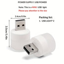 1 Set De 2/3/5 Piezas, Mini Lámpara Con Enchufe USB, Luz Nocturna LED USB Portátil, Luz Nocturna Mini, De Ahorro De Energía, Con Protección Para Los Ojos, Compatible Con Computadora Portátil De Escritorio, Banco De Energía