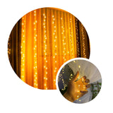 Cortina Micro Led Ramal 6x1,8 m 1440 LED Decoración Navidad Cálida 1590