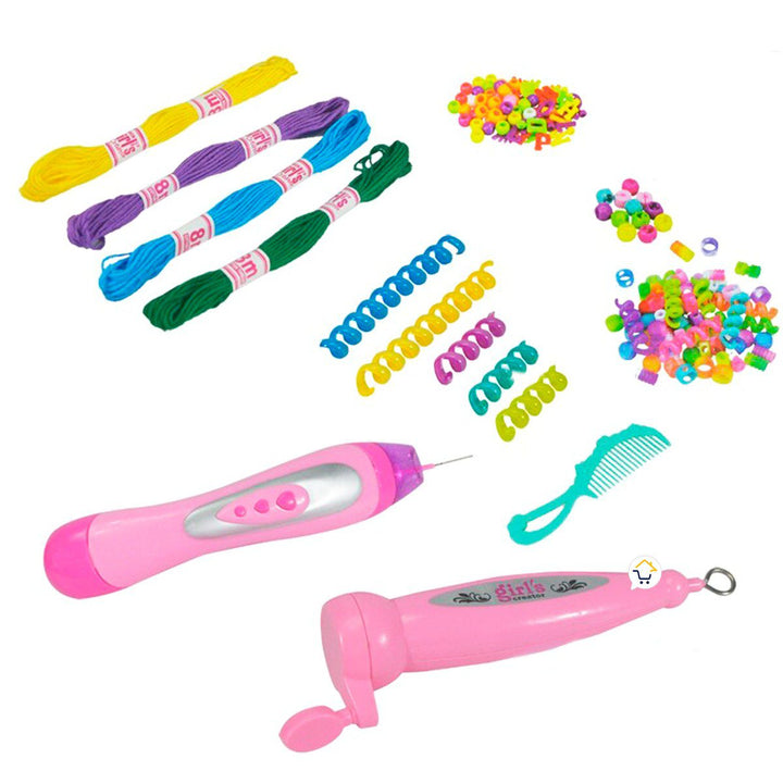 Set Peinados 2 En 1 Manillas Accesorios Cabello Juguete Infantil MBK207A