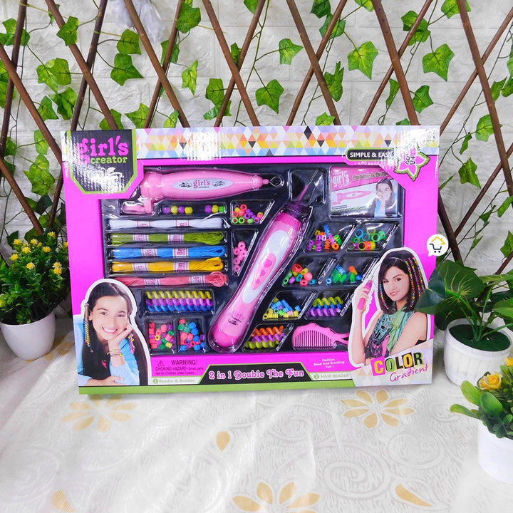 Set Peinados 2 En 1 Manillas Accesorios Cabello Juguete Infantil MBK207A