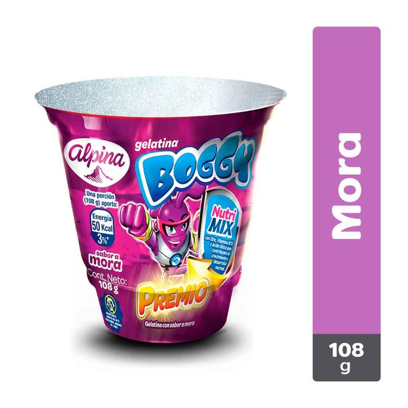 GELATINA BOGGY 108G PREMIO MORA