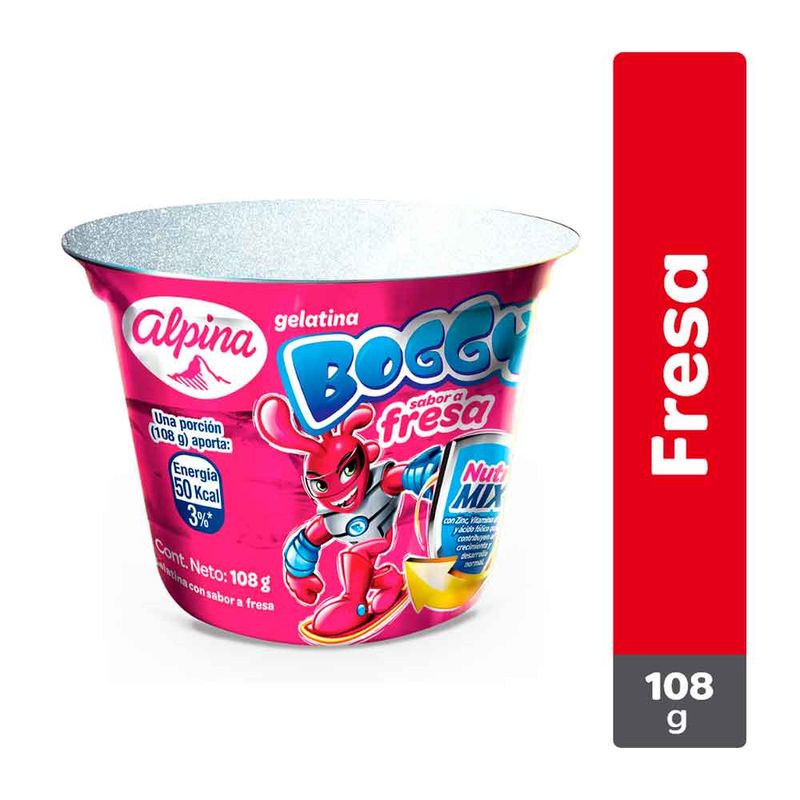 GELATINA BOGGY 108G FRESA ALPINA