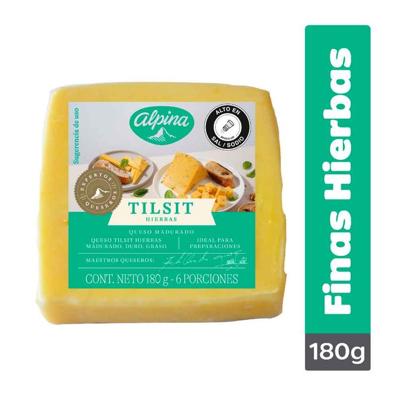 QUESO ALPINA 180G TILSIT F.HIERBAS