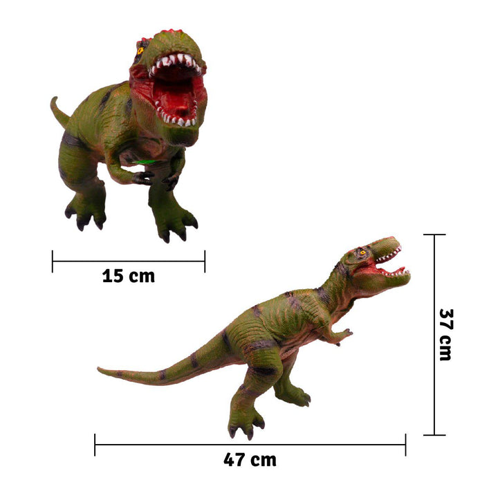 Figura Dinosaurio Tiranosaurio Rex Grande Sonidos Detalles Pintura K7474020