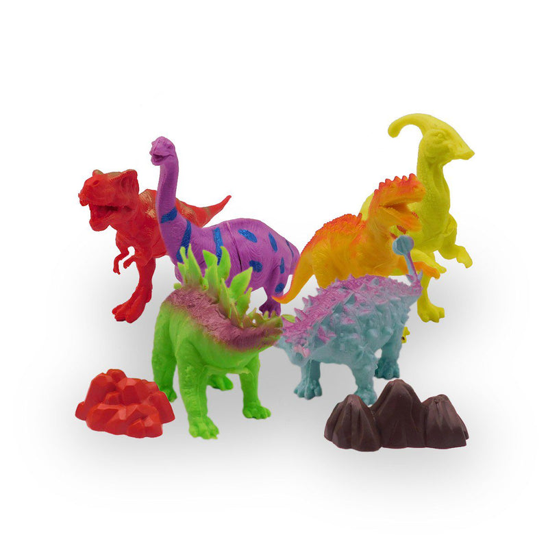 Figuras Dinosaurios X6 Juguete Didáctico Niños MG18954