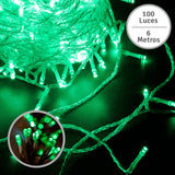 Extensión Luz LED Lineal 100 Luces 6 M. Navidad Verde 1424