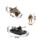 Set Vehículos Militares X5 Juguete Niños HW-M223-8