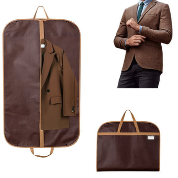 Bolsa de almacenamiento de ropa de tela con cierre de cremallera - Portátil, plegable, a prueba de polvo, impermeable cubierta de traje para vestido de novia, abrigos, organizador de ropa