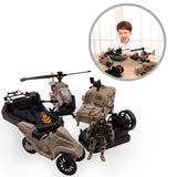 Set Vehículos Militares X5 Juguete Niños HW-M223-8