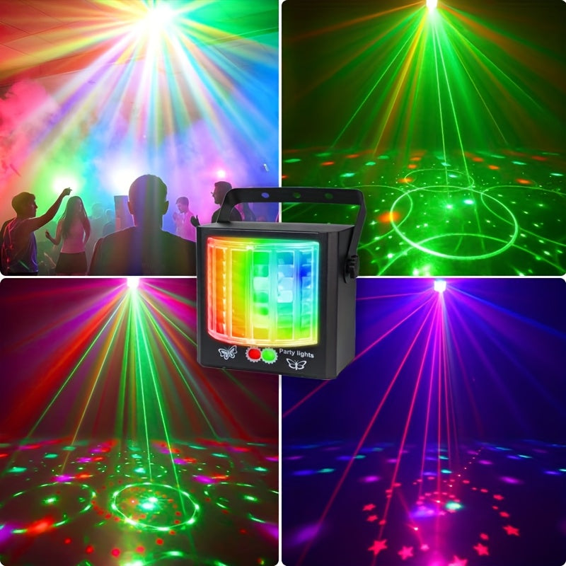 1PCUSB Luces Estroboscópicas Portátiles con Control Remoto y Activación de Sonido, Iluminación RGB para Fiestas en Interiores, Decoración para Baños, Karaoke, Salas de Baile, Cumpleaños, Día del Padre, Día de la Madre, Día de los Inocentes y Diwali, Sumi