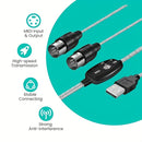 1pc 2-en-1 Cable Convertidor USB a MIDI, 16 Canales Cable de Interfaz Redonda Macho a Hembra Cat5e, Adaptador de Teclado Sintetizador Plug & Play para PC, Estudio de Música, Portátil, Windows, Mac - No Se Requiere Batería