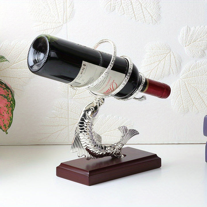 Soporte para Copas de Vino de Hierro - Elegante Exhibidor de Copa y Botella con Diseño Metálico Intrincado para Cocina, Comedor, Decoración de Bar - Decoración Duradera Resistente al Óxido, Diseño Caprichoso | Material Antioxidante, Estantería para Vinos