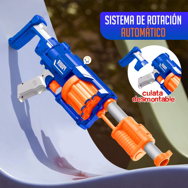 Metralleta de Dardos Semiautomática Juguete Lanza Dardos Espuma 9934
