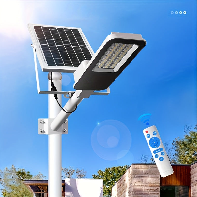 Farola Solar Sin Factura de Electricidad, Bombillas LED Ultrabrillantes, Luces Solares con Batería de Gran Capacidad Adecuadas para Iluminación de Jardines, Garajes, Patios y Caminos