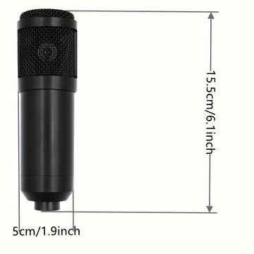 Kit de equipo para podcast, incluye micrófono BM800 y tarjeta de sonido V8, convertidor de voz, interfaz de audio, ideal para grabar, cantar, streaming y videojuegos
