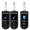 Receptor inalámbrico de guitarra eléctrica, sistema inalámbrico de guitarra recargable, pickup electrónico, sonido universal, accesorio musical para instrumentos musicales, adecuado para bajo eléctrico, violín, teclado y transmisor y receptor de instrume