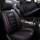 Protector de asiento de coche de temporada universal de 5 plazas, transpirable, con cojín de piel sintética, adecuado para el 99% de los modelos de 5 plazas, edición cómoda con compra individual de 2 almohadas.