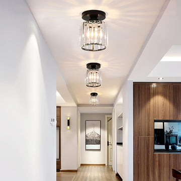 1 pieza/2 piezas, luces de techo redondas para balcones E27, luces de techo, lámparas de techo, iluminación de pasillos, iluminación de entradas, luces minimalistas con personalidad creativa, lámparas de arte de hierro (bombilla no incluida)