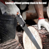 Sierra Plegable Multifuncional: Una Sierra Manual Rápida para Madera, Bambú, Tubos de Plástico, Podar Árboles Frutales, Reparaciones del Hogar, Carpintería y Corte de Metales